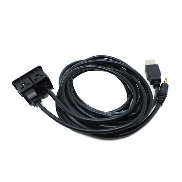 1.5M Autp Dash Infälld USB-portpanel Dubbel USB-förlängningsadapter
