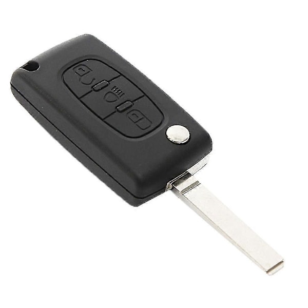 3 Knappar Vikbar Flip Bil Fjärrnyckel Fodral Skydd För Citroen C2 C3 C4 C5 C6