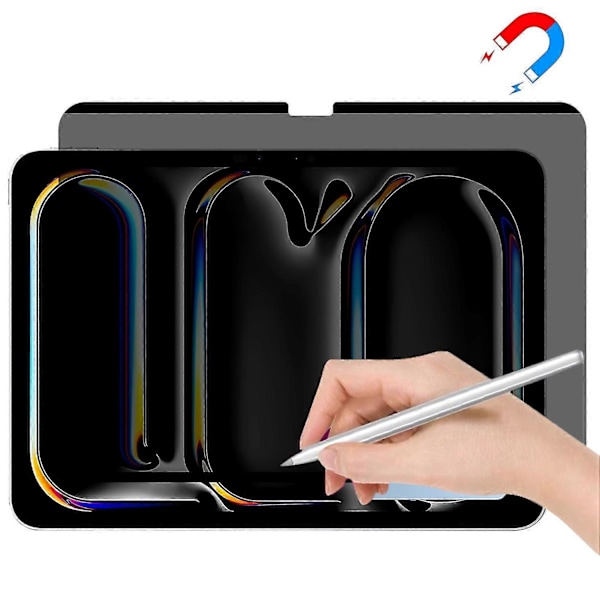 Anti-Spion Skydd för iPad Pro 11 (2024) - Avtagbar Magnetisk Matt PET-Film