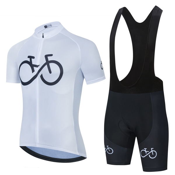 2022 Nyt Cykelsæt Cykeluniform Sommercykeltrøjesæt Landevejscykeltrøjer MTB Cykeltøj Åndbart cykeltøj Lavender Asian Size -XL