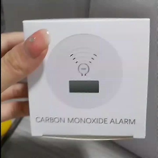 Nya modeller 1 st Kolmonoxiddetektor, CO Gas Monitor Larmdetektor, CO-sensor med LED Digital Display för Hem, Depot