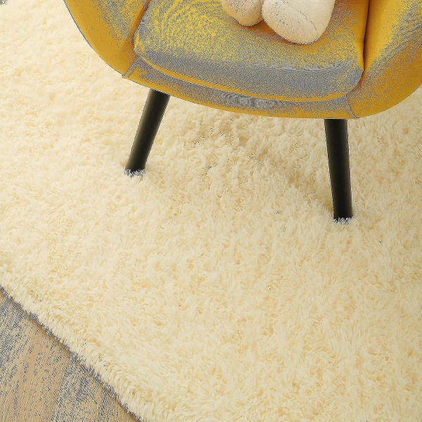 Knfe Soft Fluffy Area Mattor För Sovrum Barnrum Plysch Shaggy Nursery Matta Furry Throw Mattor För Pojkar Gi-4 * 5,2 fot-beige