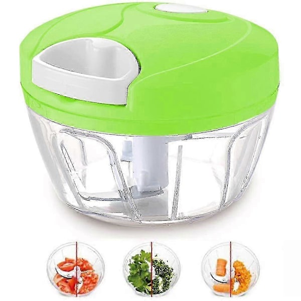 Manuell Matberedare Handdragen Köttkvarn Mixer Matberedare 1 Styck (Grön)
