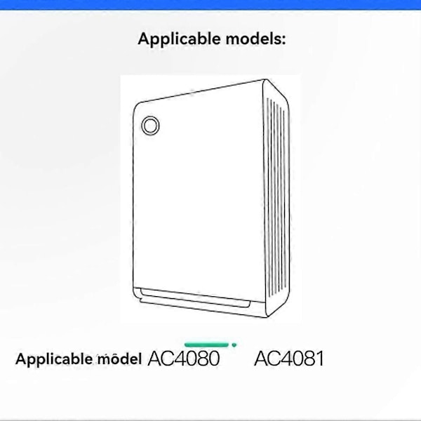 2 STK AC4155 Luftfugter Udskiftningsfilter til AC4080 AC4081 Luftfugter Filtre til Soveværelse Stue