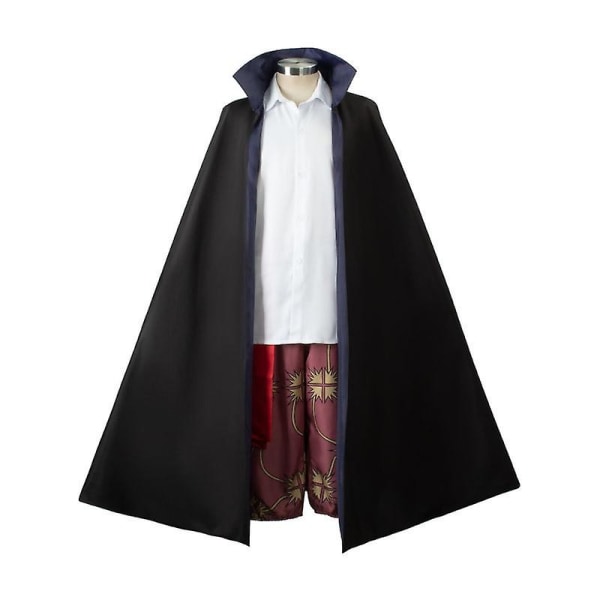 Anime One Piece Cos Suit Rødt hår Shanks Skjorte Trench Coat Coat Cosplay Kostyme Nautical King Herre Cosplay Klær Halloween M