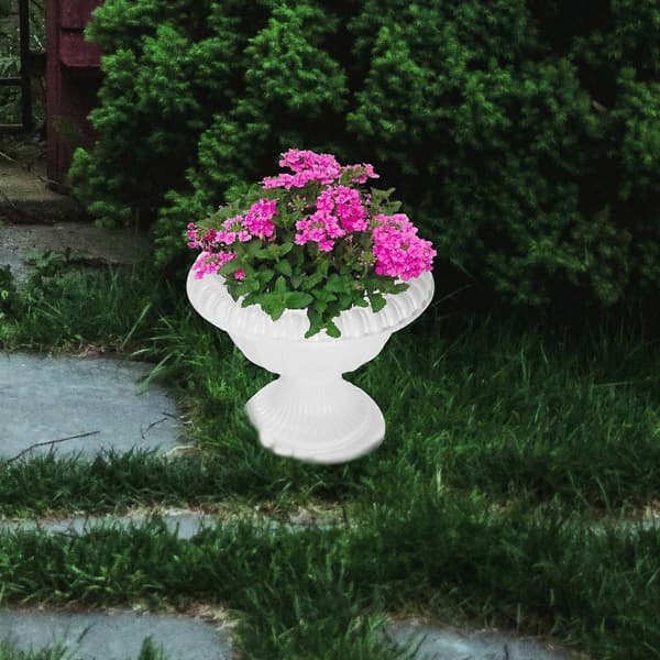Bryllupsblomsterbeholder Hvid Plastikurtepotte til Opbevaring 4 Stk.