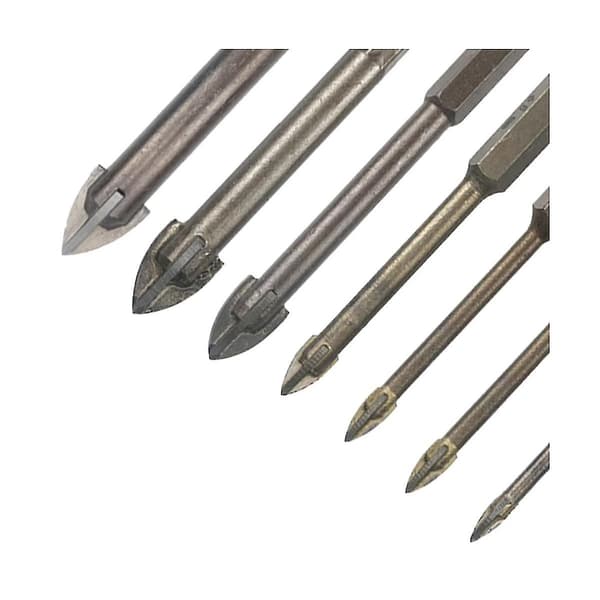 Flisebor for betong, sement, multifunksjonell hullåpner, firekantet trekantbor