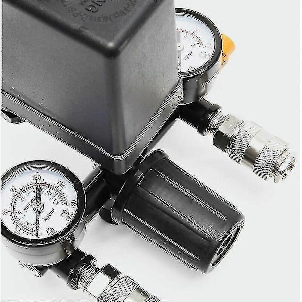 Trykregulator med trykføler til kompressor Trykføler med 2 display