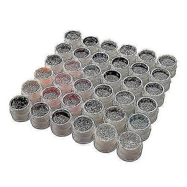 36 Nagelkonst Tips Polish Glitter Pulver Builder UV Gel Lampa Akryl DIY Dekoration Mode Julklapp
