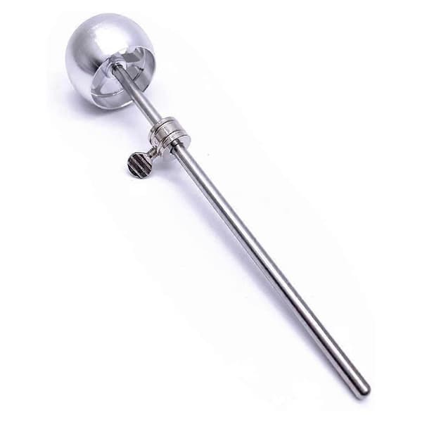 2 st bastrumspedalhammarhuvud slagverksinstrument, silver Silver