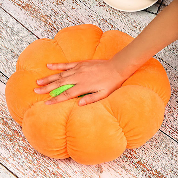 11,8 tums plysch pumpa leksak fluffig fylld pumpa Halloween Thanksgiving presentdekoration hemprydnad Pumpa plysch kudde Pumpa soffa Kudde