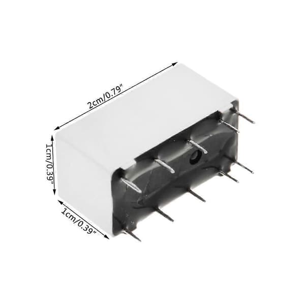 5V Spole Bistabilt Låsrelä DPDT 2A 30VDC 1A 125VAC HFD2/005-S-L2-D Relä