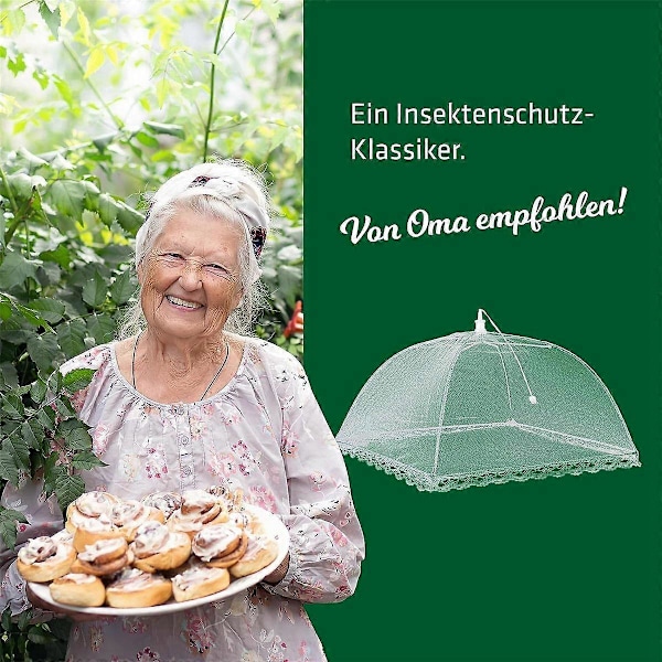 Fluenet, insektbeskyttelse, dækken mod fluer og frugtfluer til kager, frugtskål, havefest