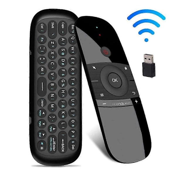 Fjernkontroller 2.4 GHz Lærende Dobbeltsidig Mini Trådløst Tastatur