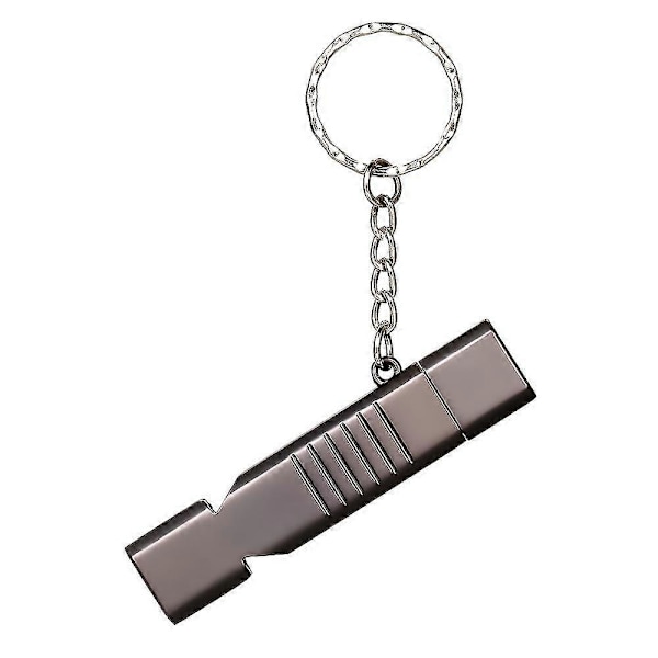 32GB USB3.0 U Disk Fløjte USB Flash Drev 2-i-1 Design Bærbar U Disk Zinklegeringsmateriale Solid og Holdbar Plug and Play Grå 32GB