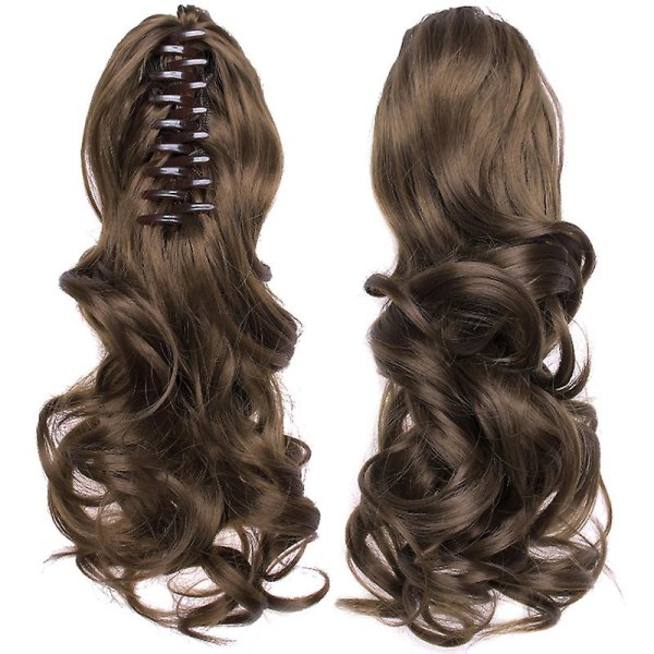 Kvinder Kæbeklo Clip In Hestehale Hair Extensions Hairpiece Wig E