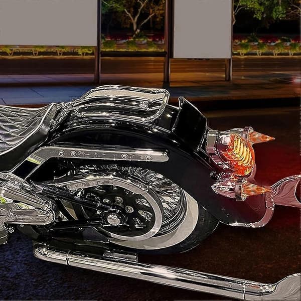 Røgfarvet Blinklysglasdæksel til Harley Touring B