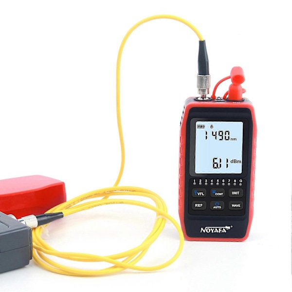 Noyafa Nf-908s Multifunksjonell Optisk Effektmåler & Nettverkslinjesøker Kabeltrådsporer Opm Visuell Feillokalisator Nettverkskabel Testmåler Oppladbar