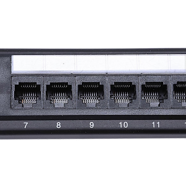 UTP 24 Port Rj45 Patch Panel Rack Kabel Veggmontert Brakett Koblingsrack Verktøy Ethernet Lan Nettverk