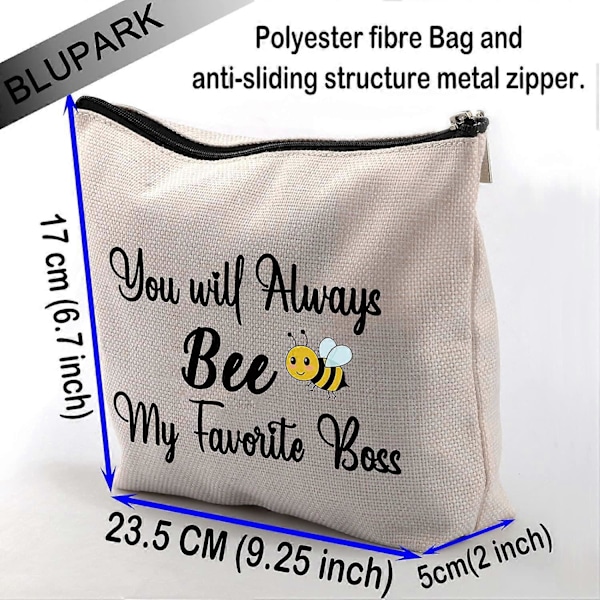BOSS Kollega Afskedsgaver Du Vil Altid Være Min Yndlingschef Makeup Tasker Kvinder Kollega Farvelgaver (BEE BOSS) Design 968