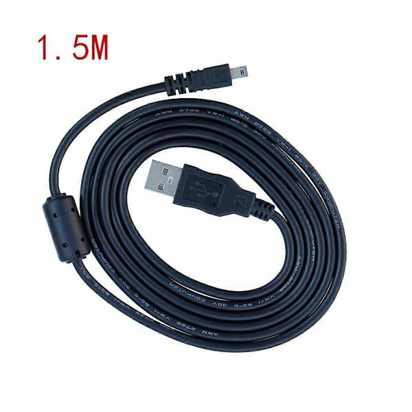 -E6 Datakabel Digitalkamera USB Mini 8 Pin Universal för 1,5M med Magnetisk Ring