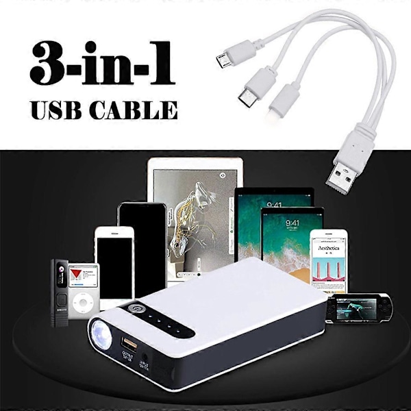 20000mAh 12V Portabel Bil Startbooster Nödbatteri Powerbank