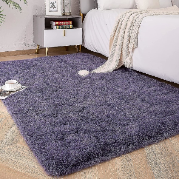 Tflycqsoft Fluffy Area tæpper til soveværelse børneværelse Plys Shaggy børneværelse tæppe lodne tæpper til drenge piger, college sovesal Fuzzy tæpper Dagligstue Hom