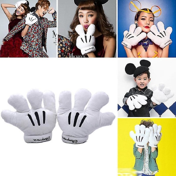 Creative Make Weird Stage Show Rekvisitter Handsker Mickey Mouse Mickey Minnie Big Paws Cosplay Halloween Party Julegave