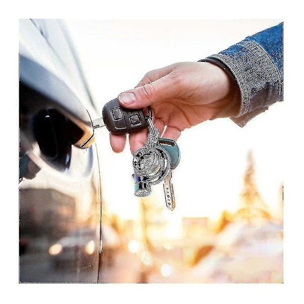 Nøkkelring i metall til bil, lydturbo, vanlig lager, roterende modell, turbin, turbo ring, nøkkel, turbo formet - mxbc