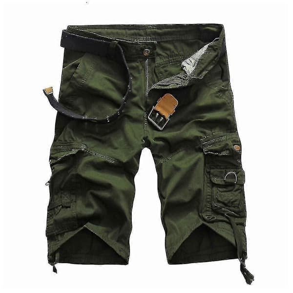 Herre Bomull Ensfarget Løse Shorts