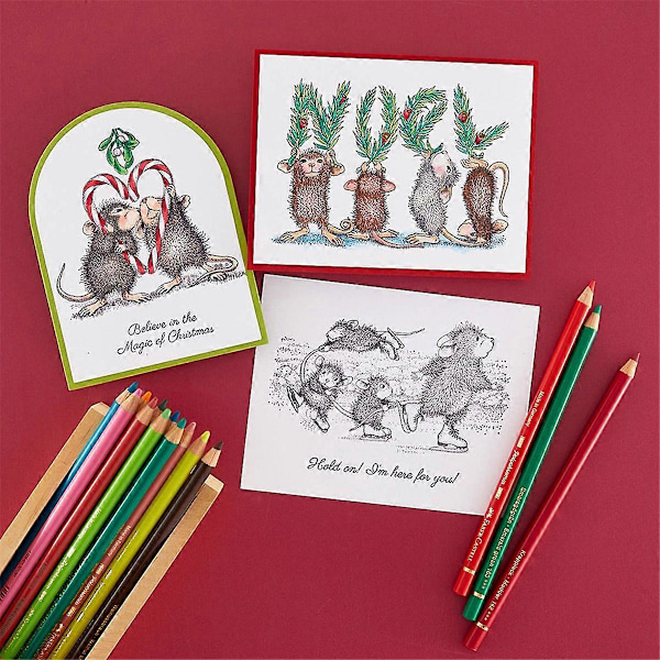 5 ST Cartoon Mus Stämpel Klara Stämplar för Scrapbooking  förälder Silikongummi DIY Fotoalbum D