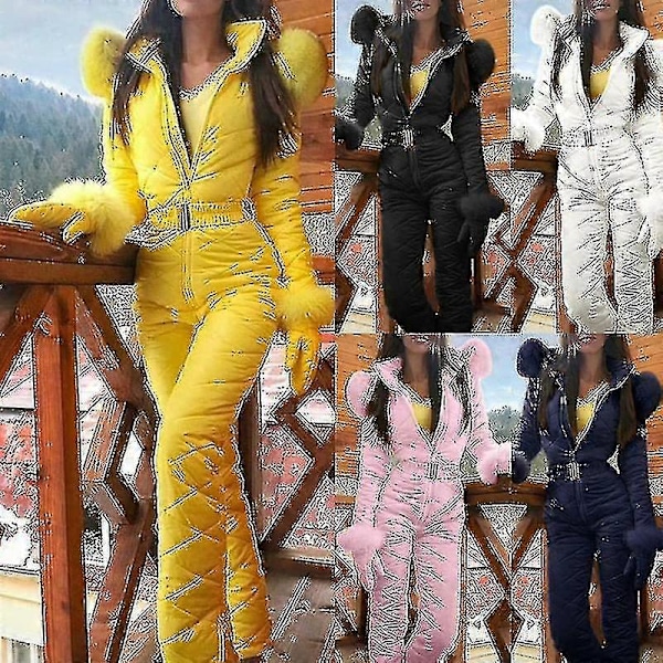 Dame Varm Snødress Utendørs Sport Bukser Skidress Vanntett Jumpsuit