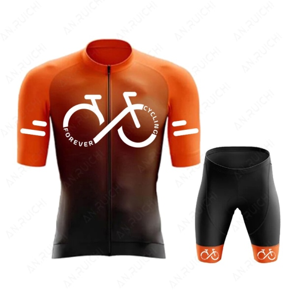 Set 2023 Sommar Ropa Ciclismo Cykelkläder för herr Cykelkläder Gradient Färg Mountainbiketröja Sportkläder A7 XL