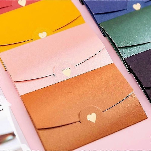 50 Stycken Mini Presentkort Kuvert, rosa Mini Kuvert