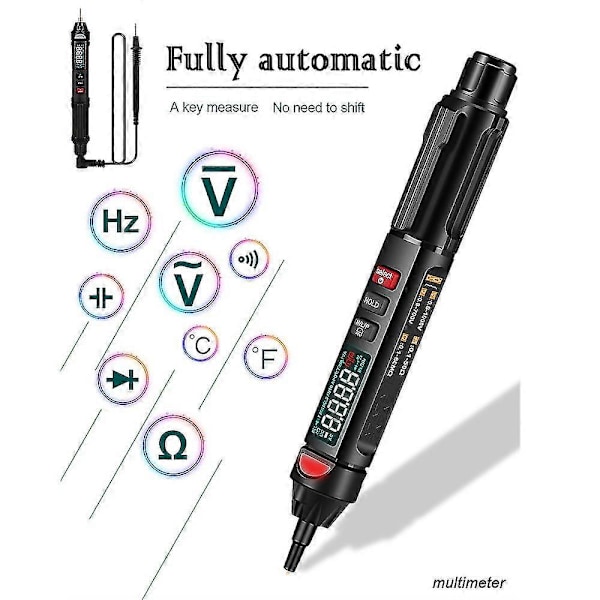 ET8906 Digital 6000 Tællinger Intelligent Professionel Multimeter Sensor Pen Tester Strømmåler Berøringsfri Voltmeter