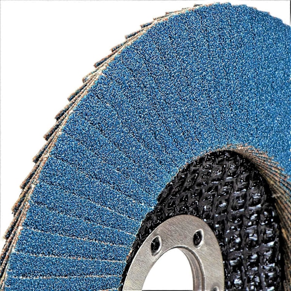 Slibeskive ruminddeling blå 10 stk. 125 mm korn 73 Rustfrit stål Slibeskiver Lamelslibeskiver
