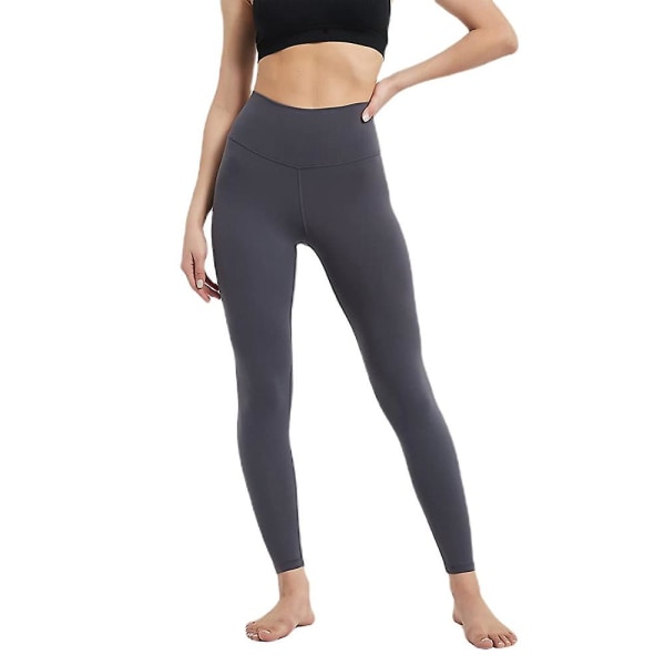 Yoga kvinders træningsbukser med nøgen følelse -komfortable Åndbar Varm Stramme Bukser-grå M 1aa5 M | Fyndiq