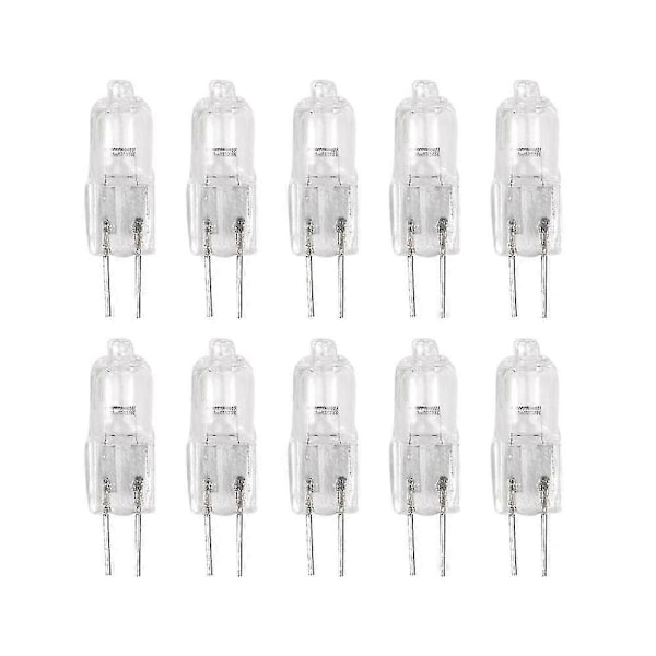 10 stk, G4 Halogenlampe 12v 35w Stiftlampe Varmhvit