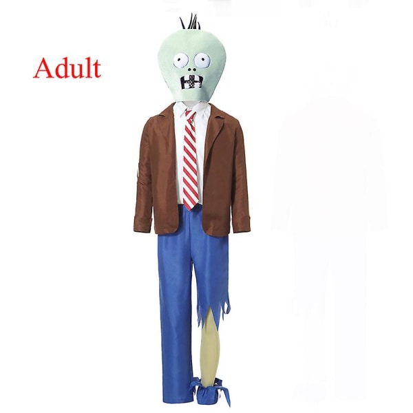 Karneval Halloween uhyggelige zombier kostume unisex forældre barn uhyggelige rollespil Cosplay fancy festkjole Adult L