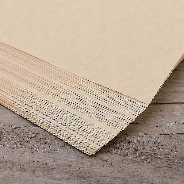 50 st A4-papper Ark Pergament Retro Papper för Certifikat och Diplom 90g (Ljusbrun)