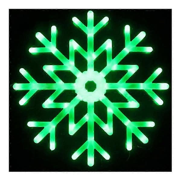 40 cm LED Snöflinga Multicolor Ljushänge Snowflake Light Blue