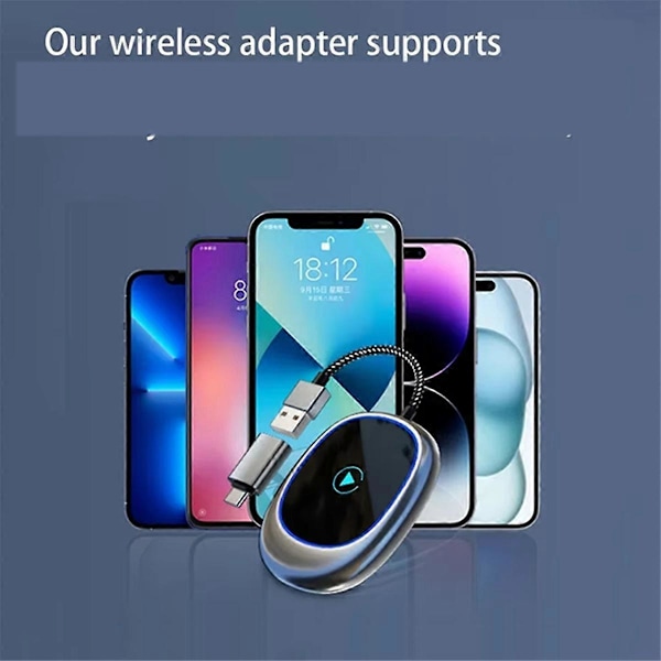 Langaton Carplay-sovitin Android Auto Dongle Plug and Play Smart Box Langaton Auto-sovitin Carplay A