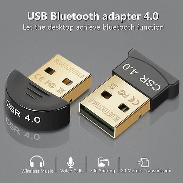 Bluetooth-sovitin USB-dongle Bluetooth 4.0 musiikkivastaanotin PC-tietokoneelle langaton Bluetooth mini Bluetooth -lähetinsovitin