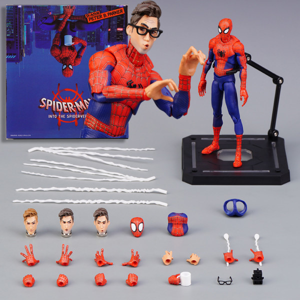 Spider-Man Parallell Universe Fat Peter Parker Action Figur Doll Model Toy
