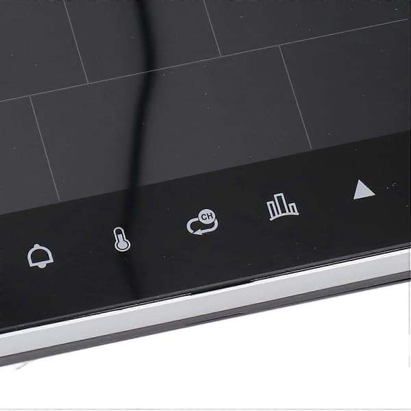 Trådlös Väderkalender Klocka Färg Touchscreen Display RF Sensor Temperatur Luftfuktighetsmätare för I