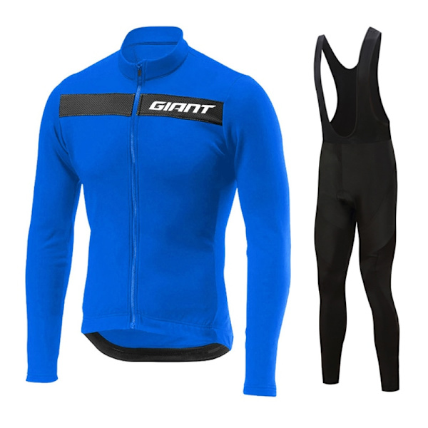 GIANT 2023 pitkähihainen pyöräilypaita set lappuhousut Ropa Ciclismo polkupyörän vaatteet MTB pyöräpaita Syksyn asu Miesten vaatteet Sky Blue 4XL