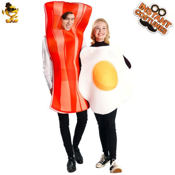 Halloween pocherat ägg Bacon Party kostymer för vuxna män och kvinnor par  man f7f3 | man | Fyndiq