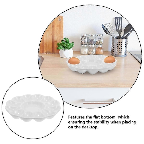 Eggfat Keramisk Fylte Egg Brett Cateringfat Egg Serveringsbrett