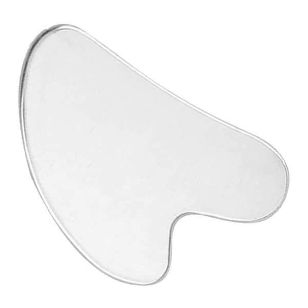 Gua Sha Brett for Kropp og Ansikt Rustfritt Stål Hjerteformet Skrapeplate Massasjeverktøy