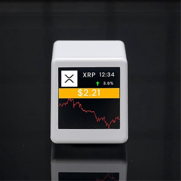 Ny 2.4G WiFi Crypto Tracker Kryptoprisvisare 300 Stora Kryptovalutor Kan Växlas Fritt